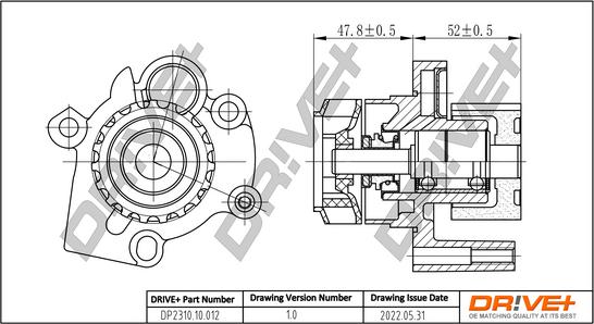 Dr!ve+ DP2310.10.012 - Водяний насос autozip.com.ua