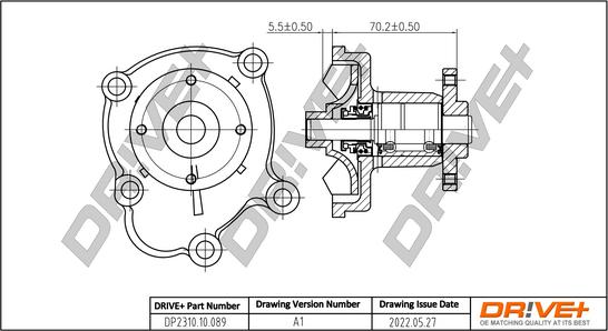 Dr!ve+ DP2310.10.089 - Водяний насос autozip.com.ua