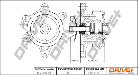 Dr!ve+ DP2310.10.086 - Водяний насос autozip.com.ua