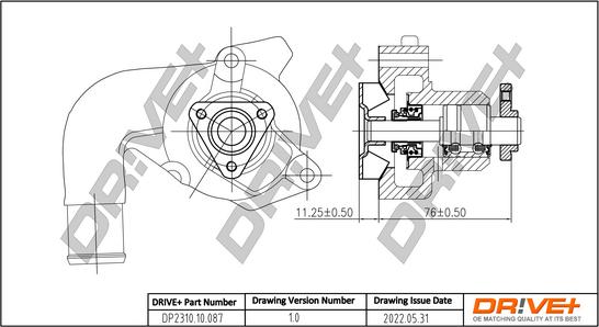 Dr!ve+ DP2310.10.087 - Водяний насос autozip.com.ua