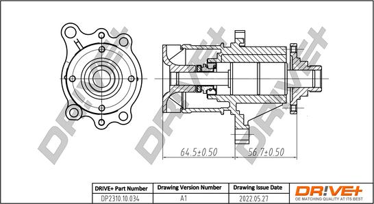 Dr!ve+ DP2310.10.034 - Водяний насос autozip.com.ua