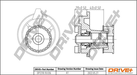 Dr!ve+ DP2310.10.036 - Водяний насос autozip.com.ua