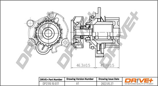 Dr!ve+ DP2310.10.037 - Водяний насос autozip.com.ua