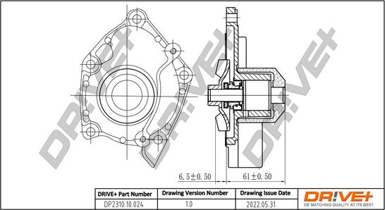 Dr!ve+ DP2310.10.024 - Водяний насос autozip.com.ua