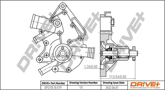 Dr!ve+ DP2310.10.079 - Водяний насос autozip.com.ua