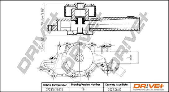 Dr!ve+ DP2310.10.070 - Водяний насос autozip.com.ua