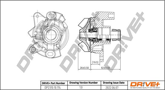 Dr!ve+ DP2310.10.114 - Водяний насос autozip.com.ua