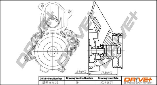 Dr!ve+ DP2310.10.120 - Водяний насос autozip.com.ua