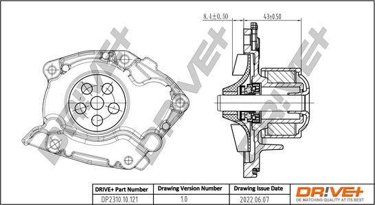 Dr!ve+ DP2310.10.121 - Водяний насос autozip.com.ua