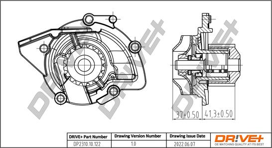 Dr!ve+ DP2310.10.122 - Водяний насос autozip.com.ua