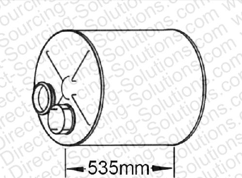 DSS 530019 - Середній / кінцевий глушник ОГ autozip.com.ua