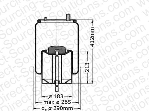 DSS 6270012 - Кожух пневматичної ресори autozip.com.ua