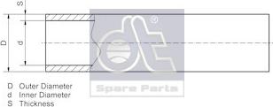 DT Spare Parts 9.86004 - Трубопровід autozip.com.ua