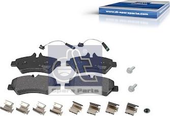 DT Spare Parts 4.91900 - Гальмівні колодки, дискові гальма autozip.com.ua