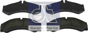 DT Spare Parts 4.91902 - Гальмівні колодки, дискові гальма autozip.com.ua