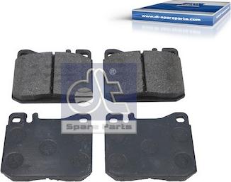 DT Spare Parts 4.92240 - Гальмівні колодки, дискові гальма autozip.com.ua