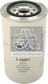 DT Spare Parts 5.45091 - Масляний фільтр autozip.com.ua