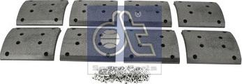 DT Spare Parts 6.95010 - Комплект гальмівних черевиків, барабанні гальма autozip.com.ua