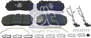 DT Spare Parts 6.95106 - Гальмівні колодки, дискові гальма autozip.com.ua