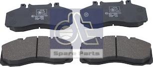 DT Spare Parts 6.95108 - Гальмівні колодки, дискові гальма autozip.com.ua