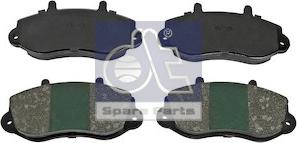 DT Spare Parts 6.95119 - Гальмівні колодки, дискові гальма autozip.com.ua