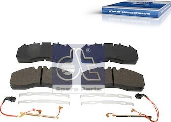 DT Spare Parts 6.95110 - Гальмівні колодки, дискові гальма autozip.com.ua