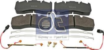 DT Spare Parts 6.95113 - Гальмівні колодки, дискові гальма autozip.com.ua