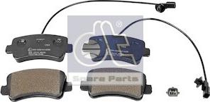 DT Spare Parts 6.95124 - Гальмівні колодки, дискові гальма autozip.com.ua