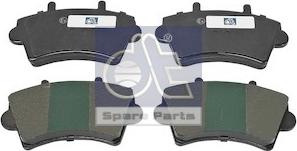 DT Spare Parts 6.95120 - Гальмівні колодки, дискові гальма autozip.com.ua