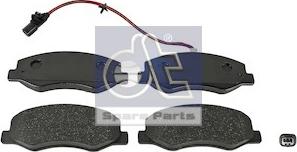 DT Spare Parts 6.95123 - Гальмівні колодки, дискові гальма autozip.com.ua