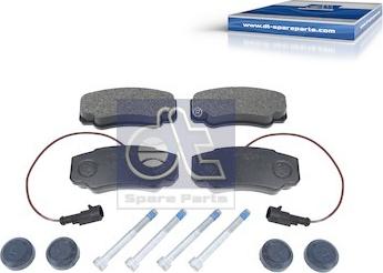 DT Spare Parts 6.95122 - Гальмівні колодки, дискові гальма autozip.com.ua