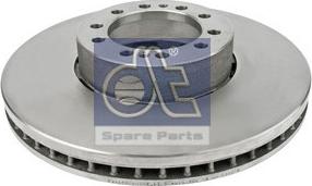 DT Spare Parts 6.61004 - Гальмівний диск autozip.com.ua