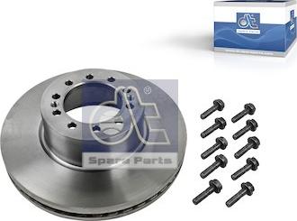 DT Spare Parts 6.61026 - Гальмівний диск autozip.com.ua