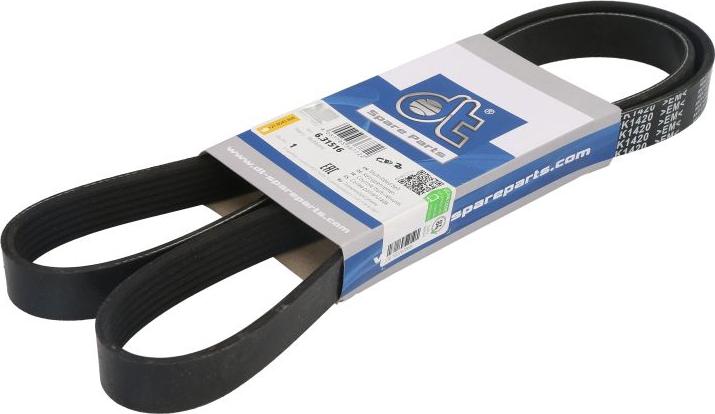 DT Spare Parts 6.31516 - Поліклиновий ремінь autozip.com.ua