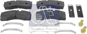 DT Spare Parts 10.34131 - Гальмівні колодки, дискові гальма autozip.com.ua