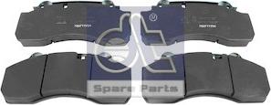 DT Spare Parts 10.34125 - Гальмівні колодки, дискові гальма autozip.com.ua