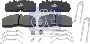 DT Spare Parts 10.34127 - Гальмівні колодки, дискові гальма autozip.com.ua