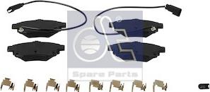 DT Spare Parts 13.93102 - Гальмівні колодки, дискові гальма autozip.com.ua