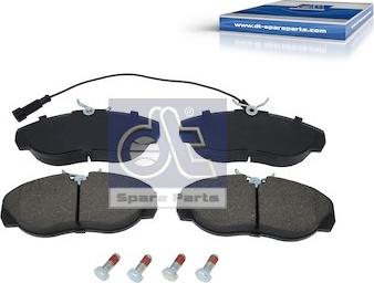 DT Spare Parts 12.93109 - Гальмівні колодки, дискові гальма autozip.com.ua