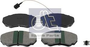 DT Spare Parts 12.93105 - Гальмівні колодки, дискові гальма autozip.com.ua