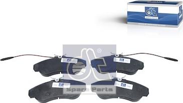 DT Spare Parts 12.93108 - Гальмівні колодки, дискові гальма autozip.com.ua