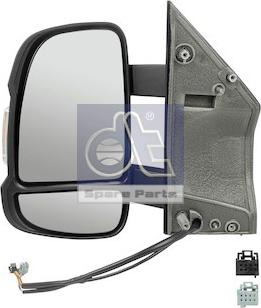 DT Spare Parts 12.83008 - Зовнішнє дзеркало, кабіна водія autozip.com.ua