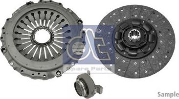 DT Spare Parts 3.94015 - Комплект зчеплення autozip.com.ua