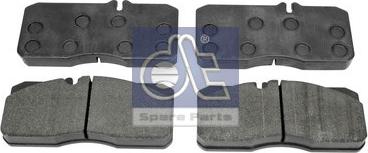 DT Spare Parts 3.96407 - Гальмівні колодки, дискові гальма autozip.com.ua