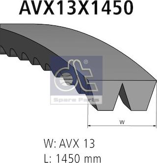 DT Spare Parts 3.34217 - Многокліновой ремінь autozip.com.ua