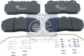 DT Spare Parts 2.94098 - Гальмівні колодки, дискові гальма autozip.com.ua