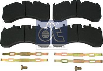 DT Spare Parts 2.94097 - Гальмівні колодки, дискові гальма autozip.com.ua