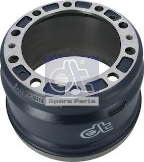 DT Spare Parts 2.40702 - Гальмівний барабан autozip.com.ua