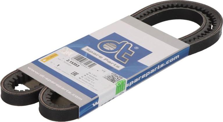 DT Spare Parts 2.15353 - Клиновий ремінь autozip.com.ua
