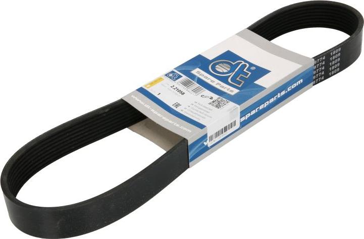 DT Spare Parts 2.21058 - Поліклиновий ремінь autozip.com.ua